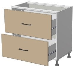 Spodnji modul Sunrise Premier - LD-(1+1)80/82 - korpus bel unicolor