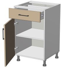 Spodnji modul Sunrise Premier - LDD-(1+1)50/82 - korpus graphite grey