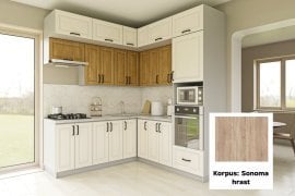 Kuhinjski sestav Sunrise Premier - korpus sonoma hrast