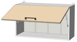 Zgornji modul Sunrise Premier - W-80/46 - korpus sonoma hrast