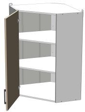 Zgornji kotni modul Sunrise Premier - WC-60/60/92 - korpus bel unicolor