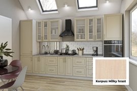 Kuhinjski sestav Sunrise Premier - korpus milky hrast