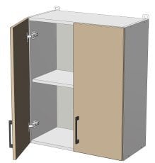 Zgornji modul Kvadris - W-60/72 - korpus venge