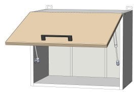 Zgornji modul Kvadris - W-50/40 - korpus graphite grey