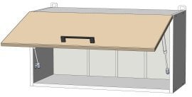 Zgornji modul Kvadris - W-70/36 - korpus venge