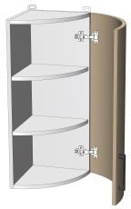 Zgornji kotni modul Kvadris - WRF-30/72 – korpus sonoma hrast 