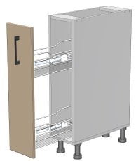 Spodnji modul Kvadris - LC-20/82 - korpus sonoma hrast 