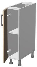 Spodnji modul Kvadris - L-20/82 s fasado - korpus venge