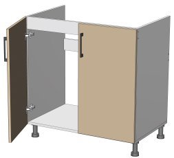 Spodnji modul Kvadris - BC-80/82/2 - korpus sonoma hrast 