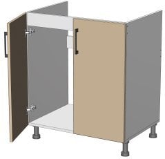 Spodnji modul Kvadris - LS-70/82 - korpus milky hrast