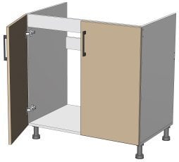 Spodnji modul Kvadris - LS-80/82 - korpus venge