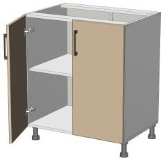 Spodnji modul Kvadris - L-70/82 - korpus venge