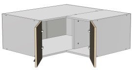 Zgornji kotni modul Kvadris - MC-90/90/36 - korpus bel unicolor