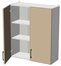 Zgornji modul Kvadris - W-80/92 - korpus venge