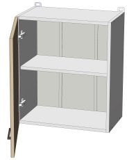 Zgornji modul Kvadris - W-60/57 - korpus venge