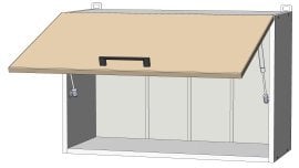 Zgornji modul Kvadris - W-70/46 - korpus graphite grey