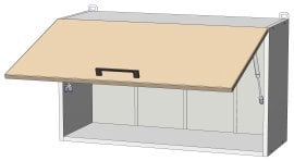 Zgornji modul Kvadris - W-80/46 - korpus venge