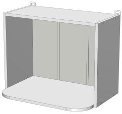 Zgornji modul Kvadris - WM-60/46 - korpus venge