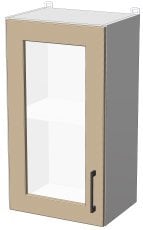 Zgornji modul Kvadris - W-40/92 G - korpus bel unicolor