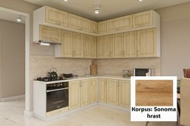 Kuhinjski sestav Kvadris - korpus sonoma hrast 