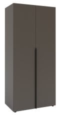 Garderobna dvovratna omara Solo 2D - grafitno siva