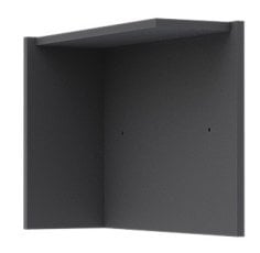 Kotna zgornja polica za regal Solo - grafitno siva