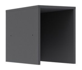 Zgornja polica za raven regal Solo - grafitno siva