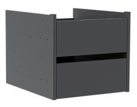 Set predalov Dr 1 za garderobne omare Solo 1D Sh, 2D, 3D T, 4D T - grafitno siv