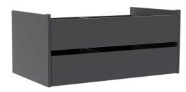 Set predalov Dr 2 za garderobne omare Solo 2D Sh - grafitno siv