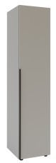 Garderobna enovratna omara s policami Solo 1D Sh - siva
