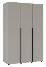 Garderobna trivratna omara Solo 3D Sh - siva