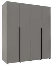 Garderobna štirivratna omara Solo 4D T - siva