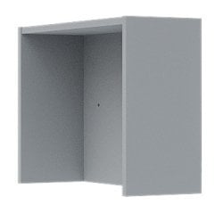 Zgornja polica za regal Solo - siva