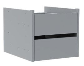 Set predalov Dr 1 za garderobne omare Solo 1D Sh, 2D, 3D T, 4D T - siv