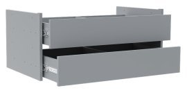 Set predalov Dr 2 za garderobne omare Solo 2D Sh - siv