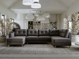 Sedežna garnitura v U obliki Gwen