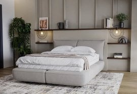 Boxspring postelja Sofia - 140x200 cm