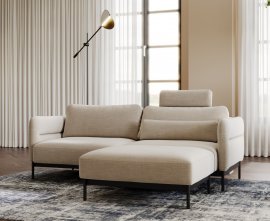 Kotna sedežna garnitura s taburejem Duero 