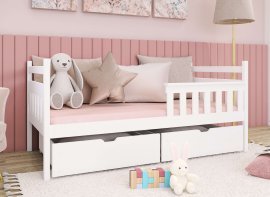 Otroška postelja Emma - 80x180 cm - Bela