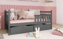 Lano - Otroška postelja Emma - 80x160 cm - Grafit