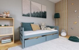 Otroška postelja Ergo - 80x160 cm - siva