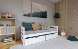 Otroška postelja Ergo - 80x200 cm - bela