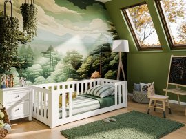 Otroška postelja Fero - 80x180 cm - Bela