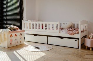 Lano - Otroška postelja Gucio - 80x160 cm - Bela