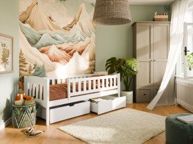 Lano - Otroška postelja Gucio - 80x180 cm - Bela