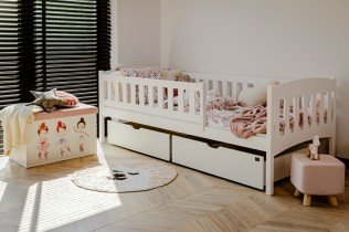 Lano - Otroška postelja Gucio - 80x200 cm - Bela