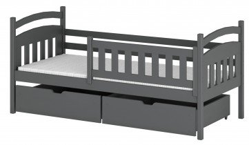 Lano - Otroška postelja Terry - 80x160 cm - Grafit