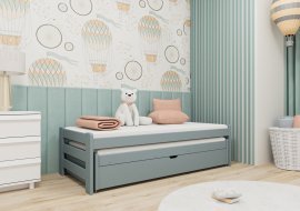 Lano - Otroška postelja z dodatnim ležiščem Anis - 80x160 cm - Siva