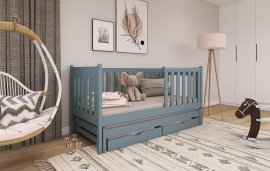 Lano - Otroška postelja z dodatnim ležiščem Kaja - 80x180 cm - Siva
