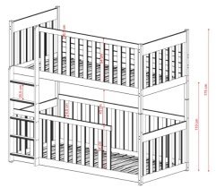 Lano - Pograd Konrad - 90x200 cm - bor